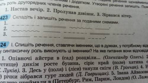 Скласти речення за поданими схемами. 1. Обставина Присудок Означення Підмет.2. Означення Підмет Обст