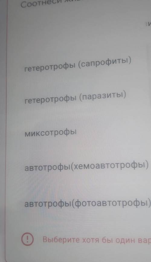 естествознание СОЧ Соотнести живые организмы и их питанияОРГАНИЗМЫ: Шампиньон, мучнистая роса,фитофр