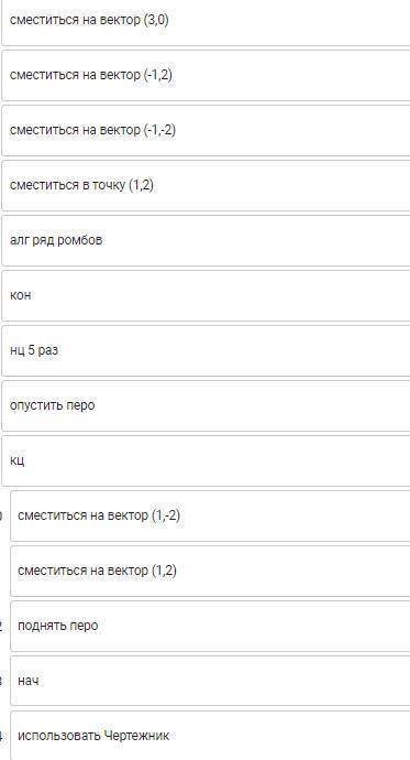 Чертёжнику был дан для ис­пол­не­ния сле­ду­ю­щий алгоритм: Сместиться на вектор (–4, 8) Повтори 4 р