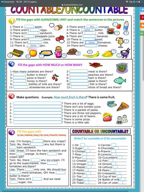 Countable - Uncountable nouns