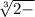 \sqrt[3]{2-}