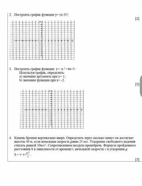 2) построить график функции у=(х-3)². и остальным ​