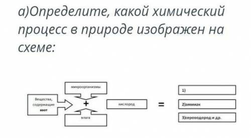 Какой химический процесс в природе изображён на схеме ​