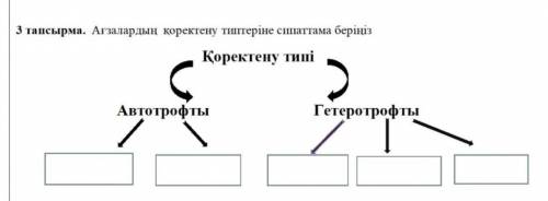 Ағзалардың қоректену типтеріне сипаттама беріңіз У МЕНЯ СОЧ ЖАРАТЫЛЫСТАНУ