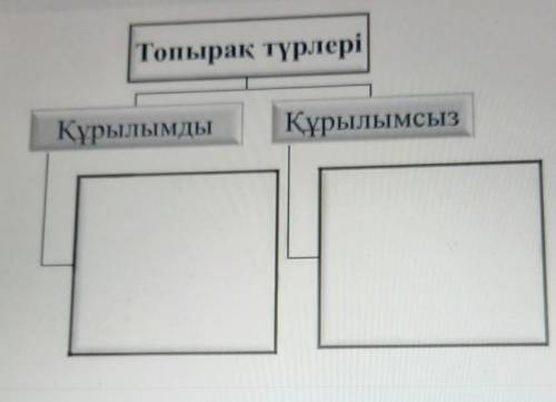 Топырақ түрлеріҚұрылымдыҚұрылымсыз​