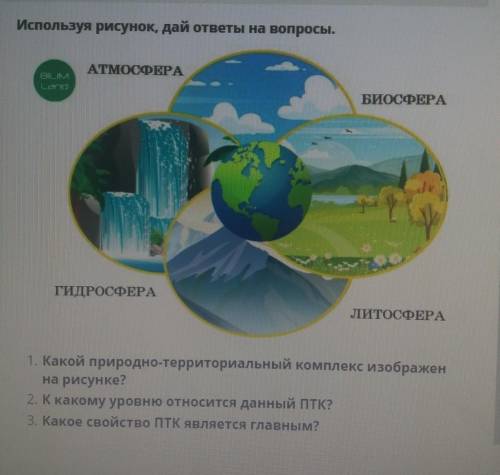 Используя рисунок, дай ответы на вопросы. 1. какой природно-территорипльный комплекс изображен на ри