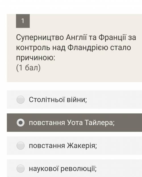 Суперництво Англії та Франції за контроль над Фландрією стало причиною:​