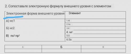 Элементы:1)AL 2)Na 3)K 4)Mg 5)S 6)Ca​