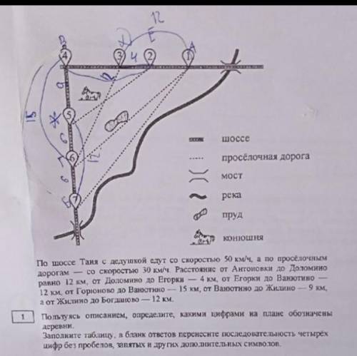 Найдите расстояние от Егорка до Жилино по прямой. ответ дайте в километрах нужно