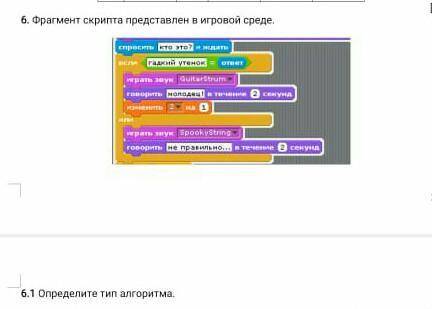 6.1 определите тип алгоритма​