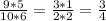 \frac{9*5}{10*6}=\frac{3*1}{2*2} =\frac{3}{4}