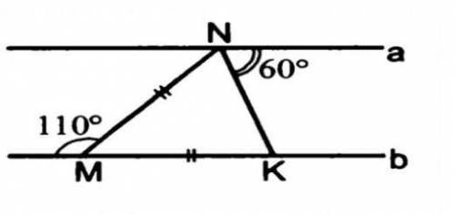 .параллельные ли прямые а и b (решить с доказательством)//фото​
