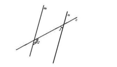 1. По данным рисунка m║n и угол 2 равен (100 +10) градусов. Найдите угол 1. ​