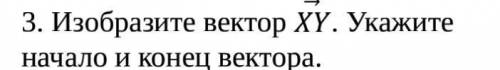 Изобразите вектор XY. Укажите начало и конец вектора.​