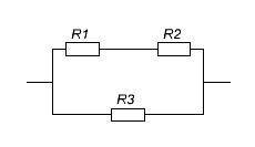 ЗА ПРАВИЛЬНЫЕ ОТВЕТЫ К двум резисторам, соединенным последовательно, подключен параллельно третий ре