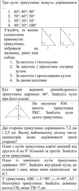 БУДЬ ЛАСКА IВ ПОВНУ КОНТРОЛЬНУ З МАЛЮНКОМ! МНЕ НЕ НАДО ОТВЕТ ТОЛЬКО НА 1 ЗАДАНИЕ МНЕ НУЖНА ХОТЯ-БЫ О