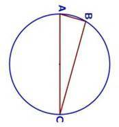 Сторона АС треугольника АВС проходит через центр описанной около него окружности. Найдите угол C, ес