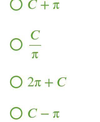 Вырази из формулы длины окружности =2π 2 =