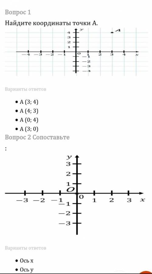 Вопрос 3 какие координаты имеют начало?•(1;0)•(0;0)•(0;1)•(1;1)Вопрос 4Плоскость, на которой задана