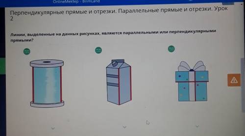 Перпендикулярные прямые и отрезки. Параллельные прямые и отрезки. Урок 2Линии, выделенные на данных