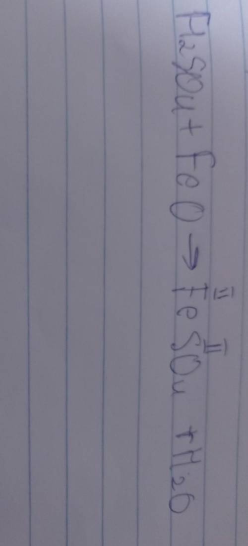 Визначте продукти реакції для рівняння H2SO4 + Fe0 -... - H2O+ Fe(SO4)2 - H2 + Fe2SO4 → H2O + Fe2SO4