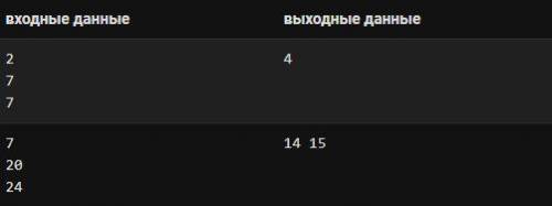 Python! Найдите все целые числа из промежутка от a до b, у которых сумма делителей равна k. Формат в