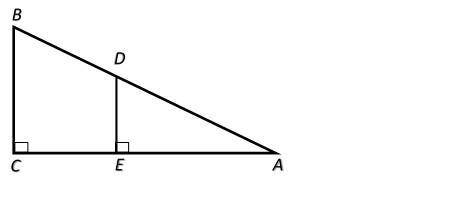 На рисунке углы C и E равны 90 0 Найти А D если известно, что А E знак равно 18 , E C знак равно 33