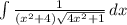 \int\limits {\frac{1}{(x^2+4) \sqrt{4x^2+1} } } \, dx