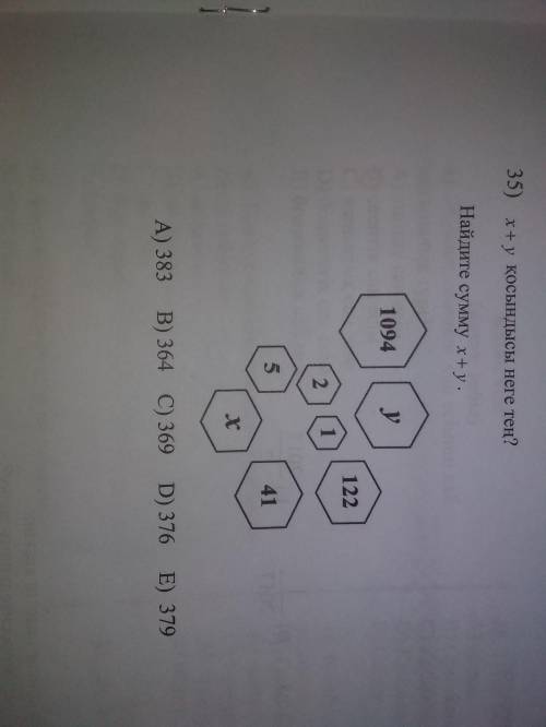 Найдите сумму x+y это не ,но если знаете ответ,будьте добры сообщите