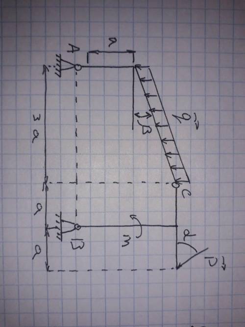 Здраствуйте решит задачу. Желательно распределение моментов и все. Задача из раздела статики. Обозна