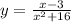 y=\frac{x-3}{x^2+16}}