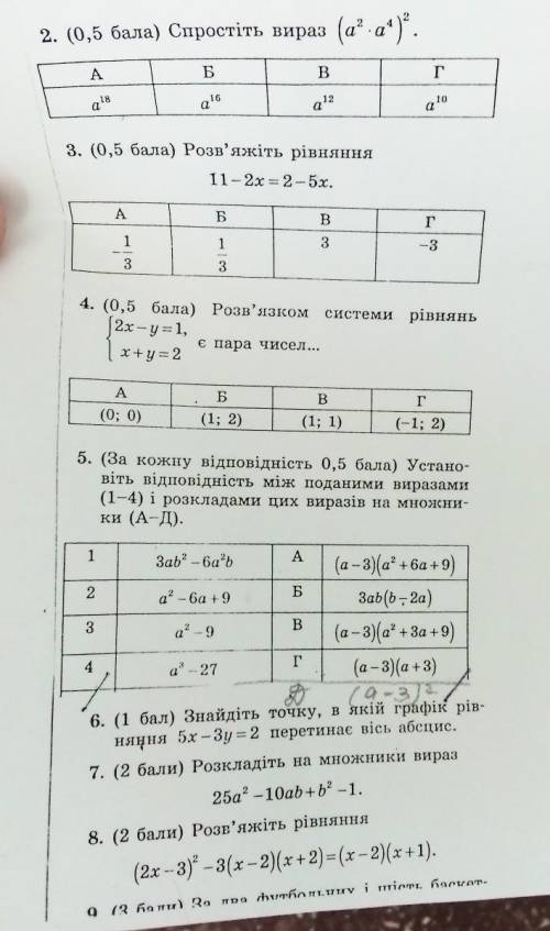 З якого зошиту можуть бути ці завдання? Це завдання з алгебри 8 клас, контрольна робота. Якщо знайде