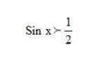 Решите тригонометрическое неравенство: Sin(x)>1/2