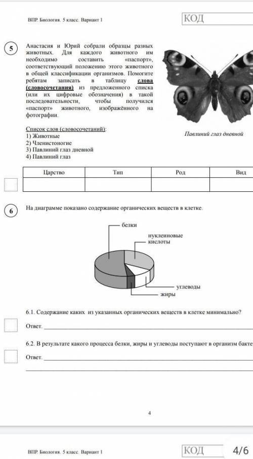 Впр по биологии умоляю ребята ​