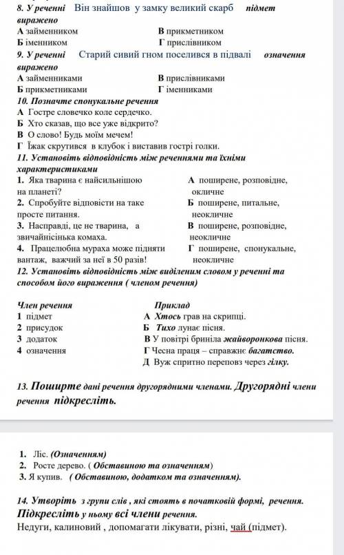 До іть будь ласка з кр по українській у реченні він знайшов у замку великий скарб підмет виражено .