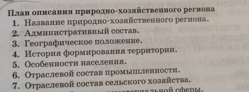 Сделайте по этому плану описание центральной России надо ​