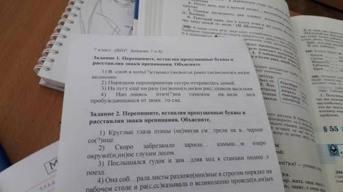 Сделайте 1 задание, и всё объясните даже почему вставили такую букву?