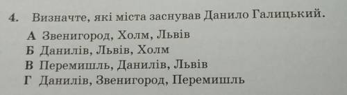 Визначте, які міста заснував Данило Галицький.​