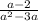 \frac{a-2}{a^{2}-3a}