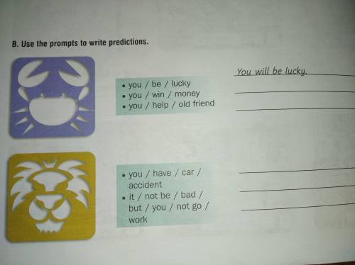 Use the prompts to write productions