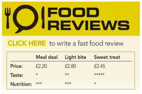 Use the information and the prompts to write sentences. 1 The meal deal / cheap / the light bite The