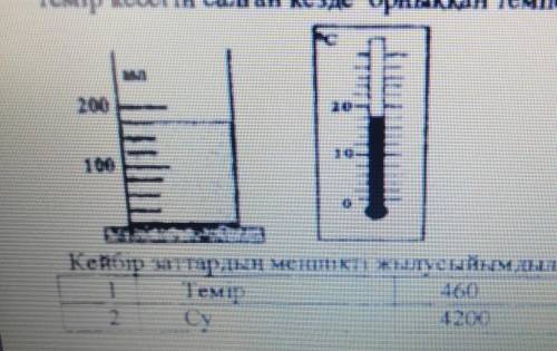 На рисунке показана температура воды в мензурке на термометре. Мензурка внутри нагревается до 100 гр