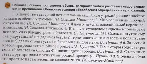 Спишите. Вставьте пропущенные буквы, раскройте скобки, расставьте недостающие знаки препинания. Объя