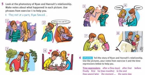 Write a short story of Hannah and Ryan in about 6-8 sentences. Use the new vocabulary from the slide