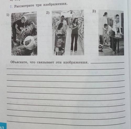 Рассмотрете три изображения. Объясните, что связывает эти изображения. ​