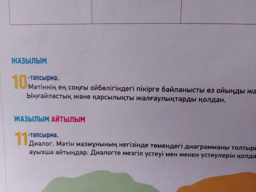 хелп мне дз через 10 мин сдавать 10 тапсырма делать надо по тексту я текст тоже сфоткал