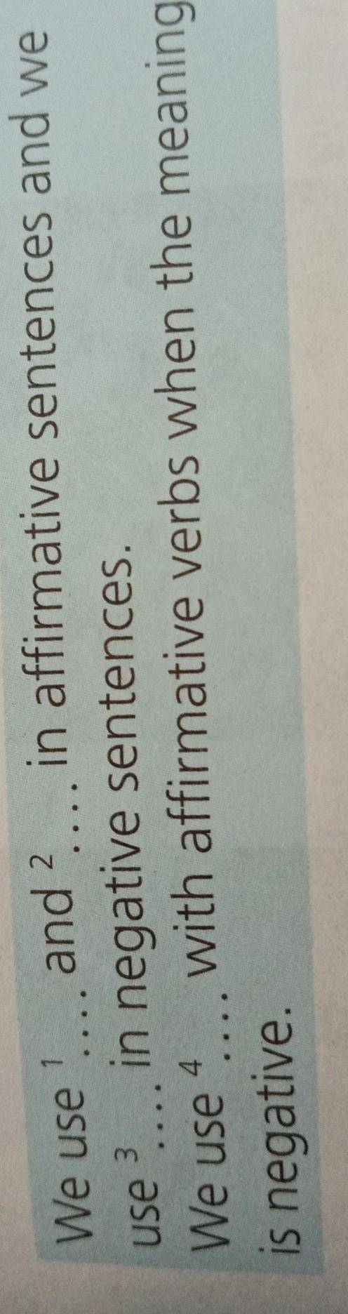 We use !.., and,.., in affirmative sentences and we use in negative sentences. We use . with affirma