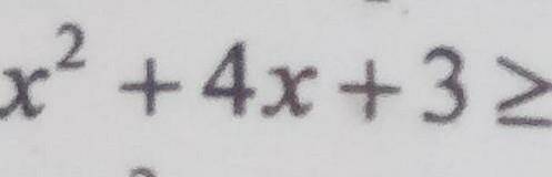 Решите неравенство x^2+4x+3 больше или=0​