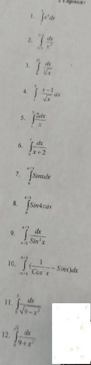 Решите простые интегралы Фото прикреплено 5-7штук Заранее !