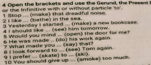 11 класс очень надо. Задание: open the brackets and use the Gerund, the present Participle ​